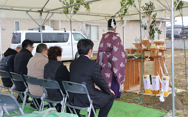 地鎮祭が執り行われました。